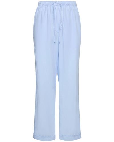 CDLP Pantalones de pijama de lyocell - Azul