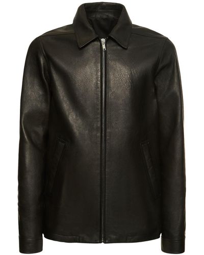 Rick Owens Brad Leather Jacket - Black