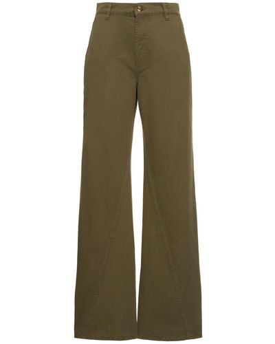 Anine Bing Briley Cotton Trousers - Green