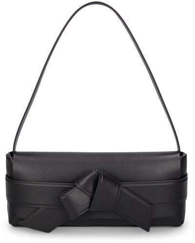 Acne Studios Musubi Elongated Leather Shoulder Bag - Black