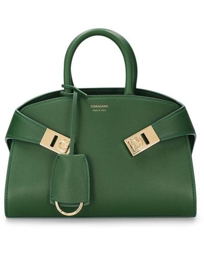 Ferragamo Mini Handtasche Aus Leder "hug" - Grün