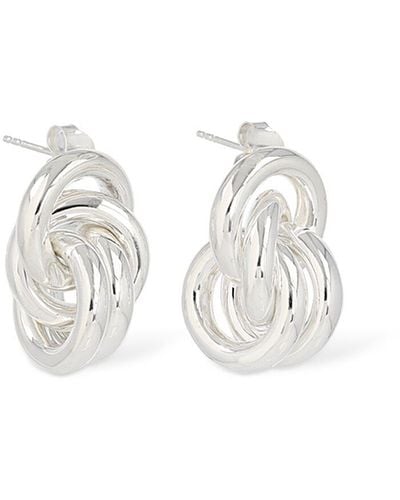 LIE STUDIO Vera Stud Earrings - White