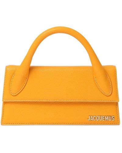 Jacquemus Le Chiquito Long Smooth Leather Bag - Yellow