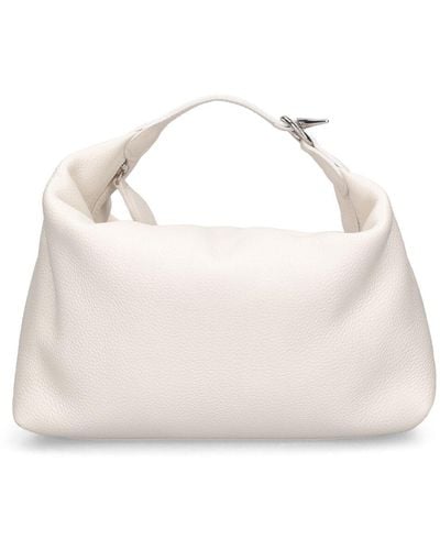 Little Liffner Pillow Grained Leather Pouch - White