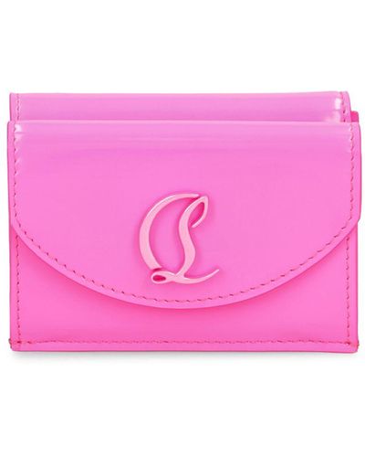 Christian Louboutin Loubi54 Leather Compact Wallet - Pink