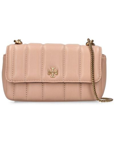 Tory Burch Mini Tasche Aus Leder Mit Kette "kira" - Pink