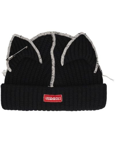Charles Jeffrey Cappello beanie lvr exclusive chunky ears - Nero