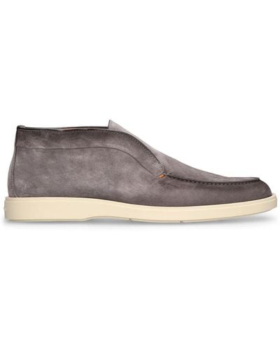 Santoni Suede Desert Boots - Gray