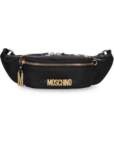 Moschino Multi-Pocket Nylon Belt Bag - Black