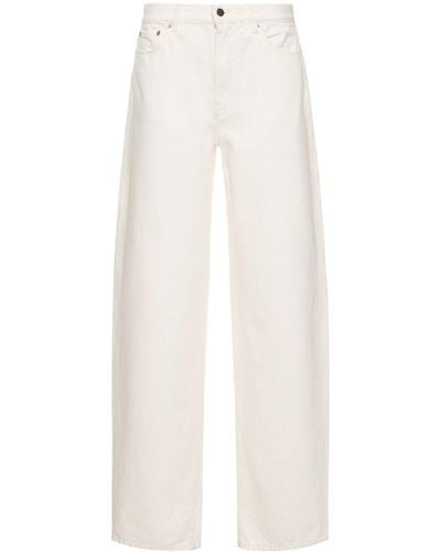 Loulou Studio Jeans de denim de algodón - Blanco
