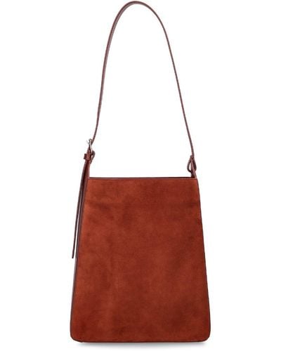 A.P.C. Virginie Leather Shoulder Bag - Red