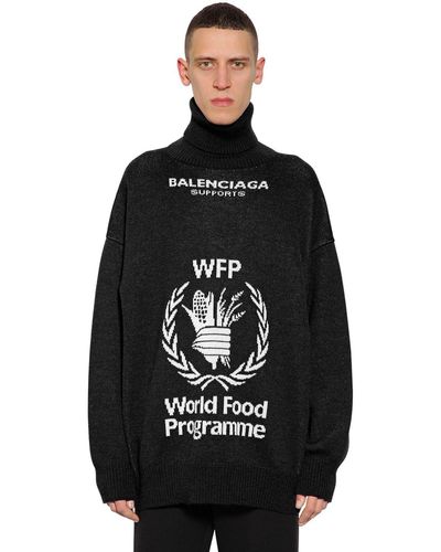 Balenciaga World Food Program ウールセーター - ブラック