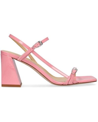Aeyde 75Mm Hilda Patent Leather Sandals - Pink