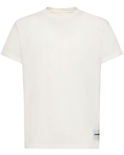Jil Sander Plus コットンtシャツ 3枚パック - ホワイト