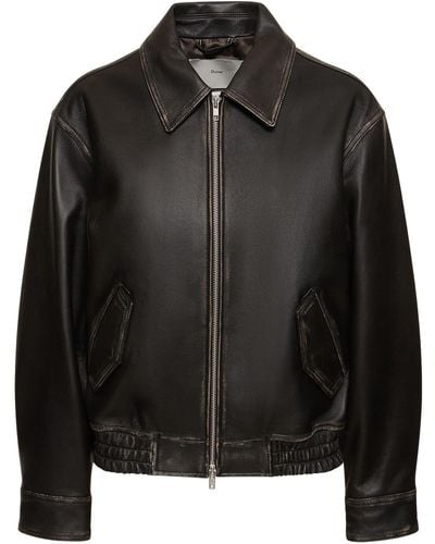 DUNST Leather Jacket - Black