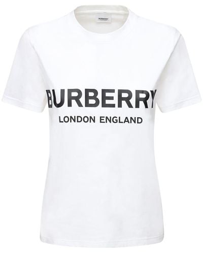 Burberry オーバーサイズコットンジャージーtシャツ - ホワイト