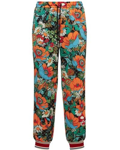 Gucci X The North Face Floral Print Jog Trousers - Multicolour