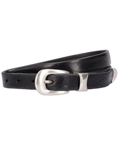 Our Legacy 2Cm Leather Belt - White