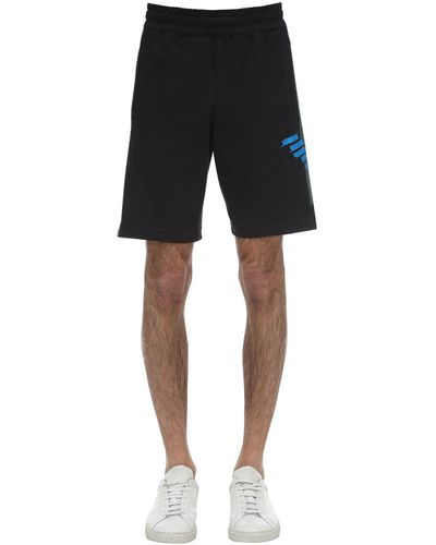 EA7 Shorts Bermuda Con Logo - Negro
