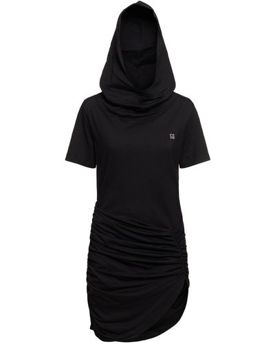 GIUSEPPE DI MORABITO Cotton Jersey Mini Dress - Black