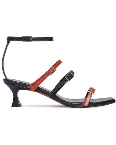MANU Atelier 50mm Naomi Leather Sandals - Multicolour