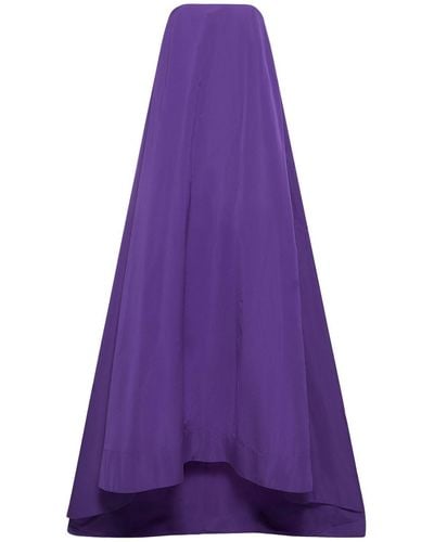 Valentino Strapless Faille Gown - Purple