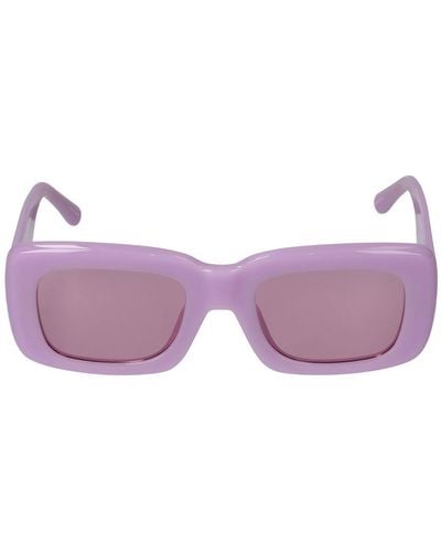 The Attico Marfa Squared Acetate Sunglasses - Purple