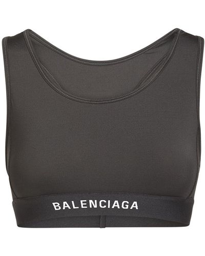 Balenciaga Brassière en spandex athletci - Noir