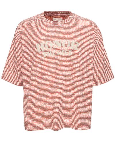 Honor The Gift A-spring Stripe Boxy T-shirt - Pink