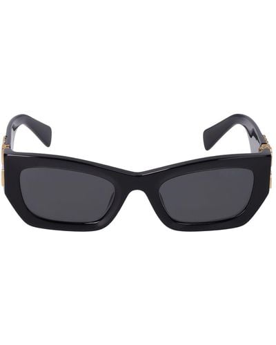 Miu Miu Squared Acetate Sunglasses - Black