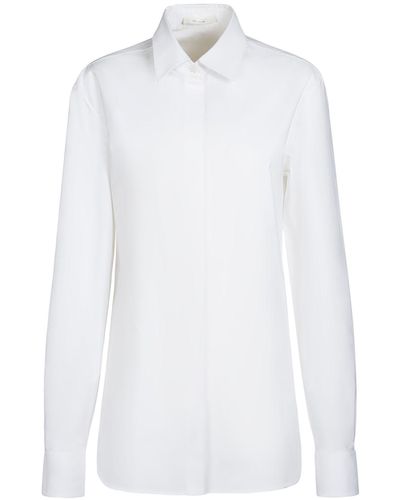 The Row Derica Regular Cotton Shirt - White