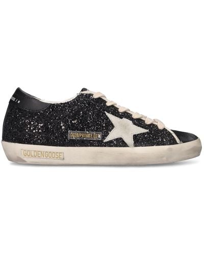 Golden Goose Lvr Exclusive Super-Star Glitter Sneaker - Black