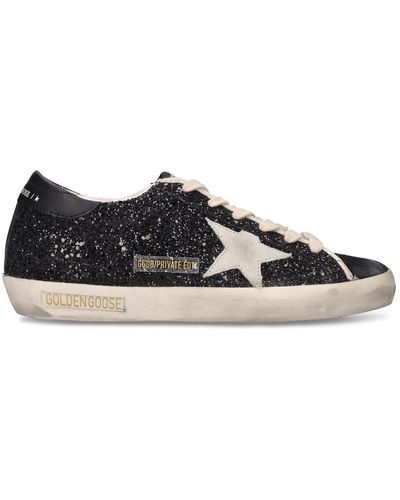 Golden Goose Lvr Exclusive Super-Star Glitter Trainer - Black