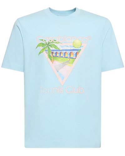 Casablancabrand Camiseta con logo estampado - Azul