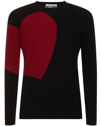 Moschino Archive Graphics Knit Jumper - Red