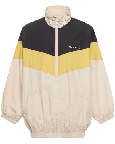 Isabel Marant Brad Cotton Blend Windbreaker - Yellow