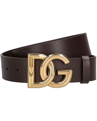 Dolce & Gabbana レザーベルト 4cm - ホワイト