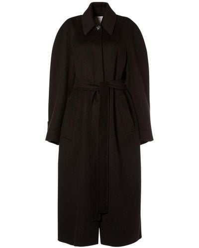 Sportmax Azzorre Wool & Cashmere Long Coat - Black