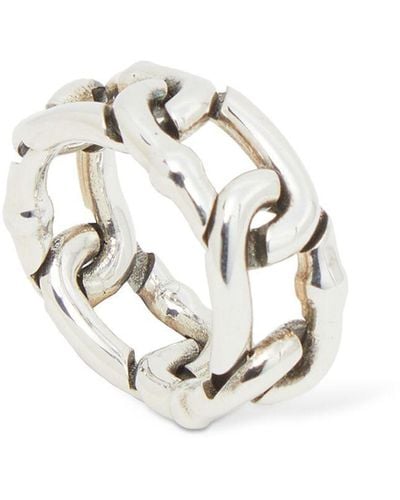 Bottega Veneta Chain Ring - White