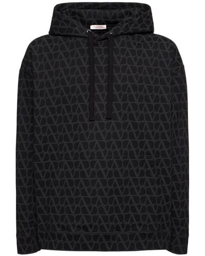Valentino Toile Iconographe Hooded Sweatshirt - Black