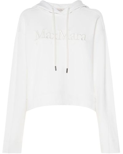 Max Mara "Stadium Sweatshirt With Emb - White