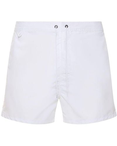 Sundek Fixed Waist Nylon Swim Shorts - White
