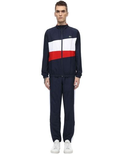 Lacoste Nylon Tracksuit - Blau