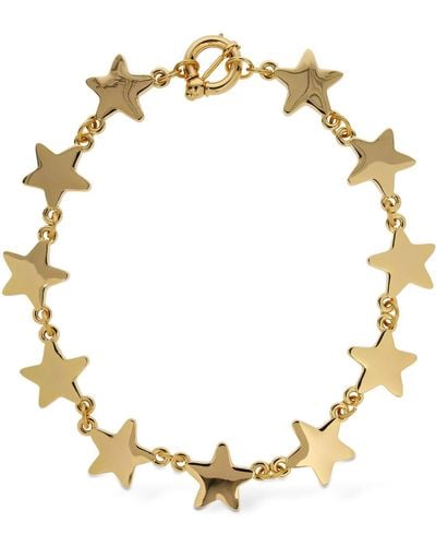 Timeless Pearly Multi Star Collar Necklace - Metallic