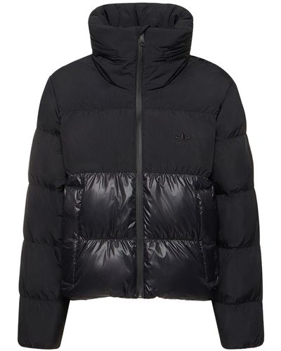 adidas Originals Regen Cropped Nylon Down Jacket - Black