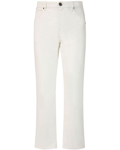 Balmain Jean regular en denim de coton - Blanc