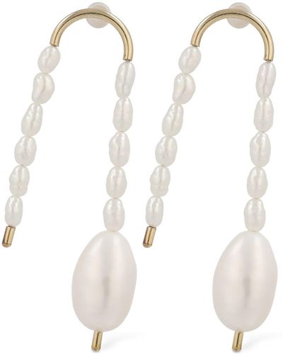 LiL Milan Mono boucle d'eille en perles richiamami - Blanc