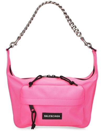 Balenciaga Mittelgroße Nylontasche "raver" - Pink