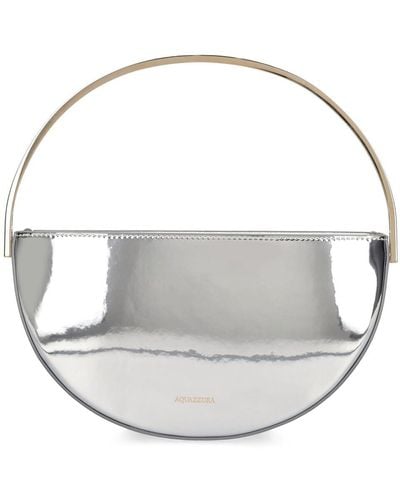 Aquazzura Pochette mini en cuir miroir purist - Métallisé