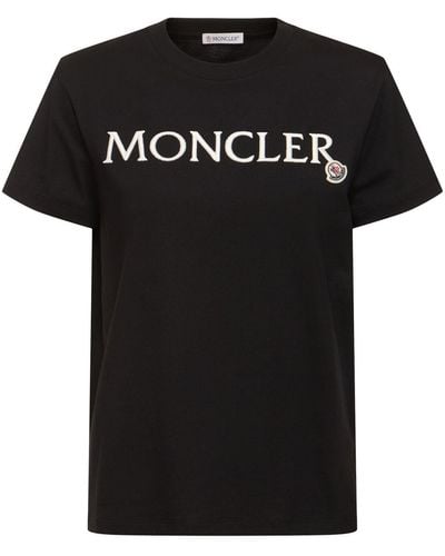 Moncler Cotton T-Shirt - Black